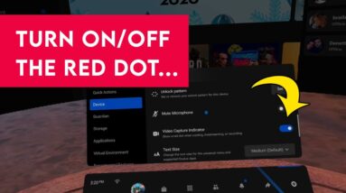 How To Turn On or Off Red Dot Oculus Quest 2