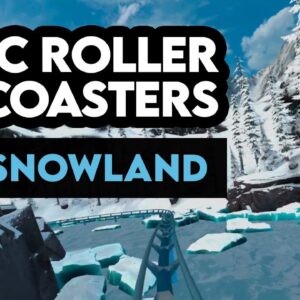 Snowland VR Roller Coaster Full Ride | Oculus Quest 2