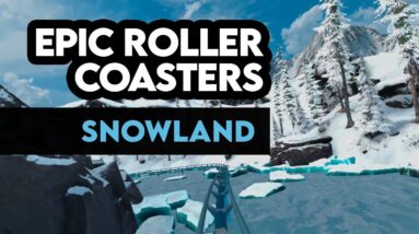 Snowland VR Roller Coaster Full Ride | Oculus Quest 2