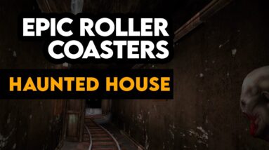 Haunted House Roller Coaster Full Ride | Epic Roller Coasters Oculus Quest 2